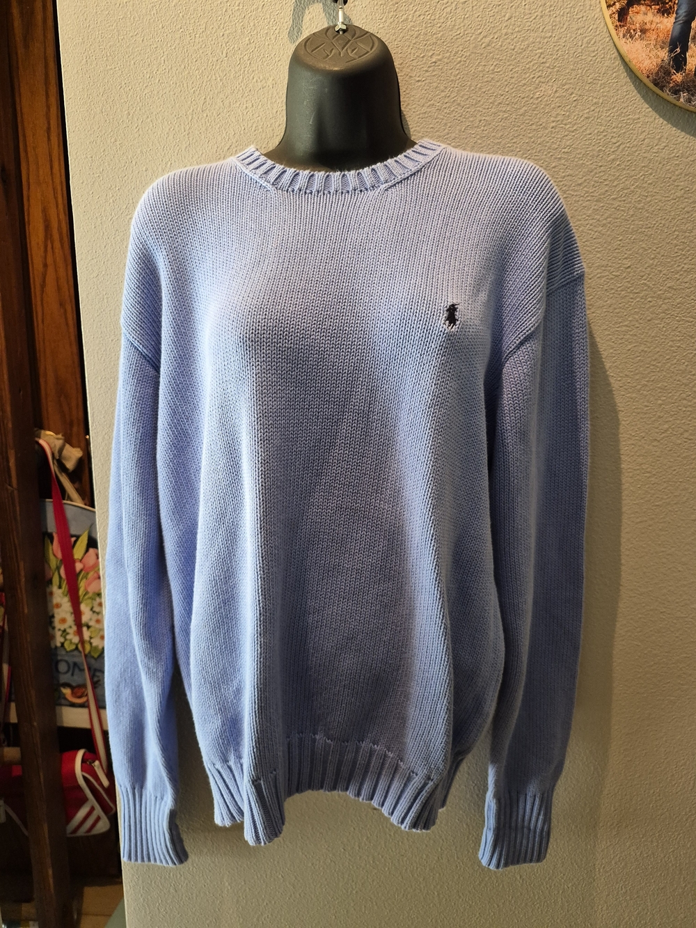 Polo by Ralph Lauren Women's Pastel Periwrinkle Crewneck Sweater
